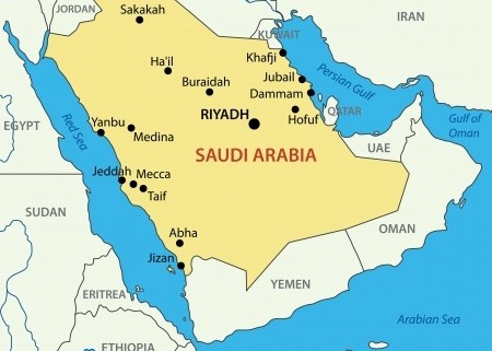 Map of Saudi Arabia