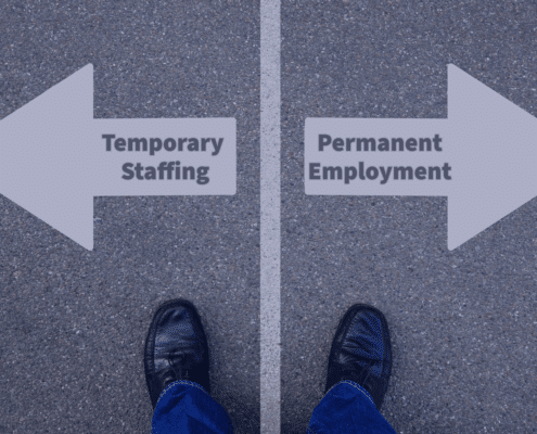 Choosing between temporary staffing and permanent employment