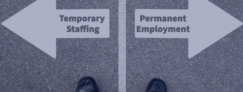 Choosing between temporary staffing and permanent employment