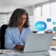 Employee researching job opportunities online as digital job alerts highlight the risk of staff becoming visible to competitors before resigning